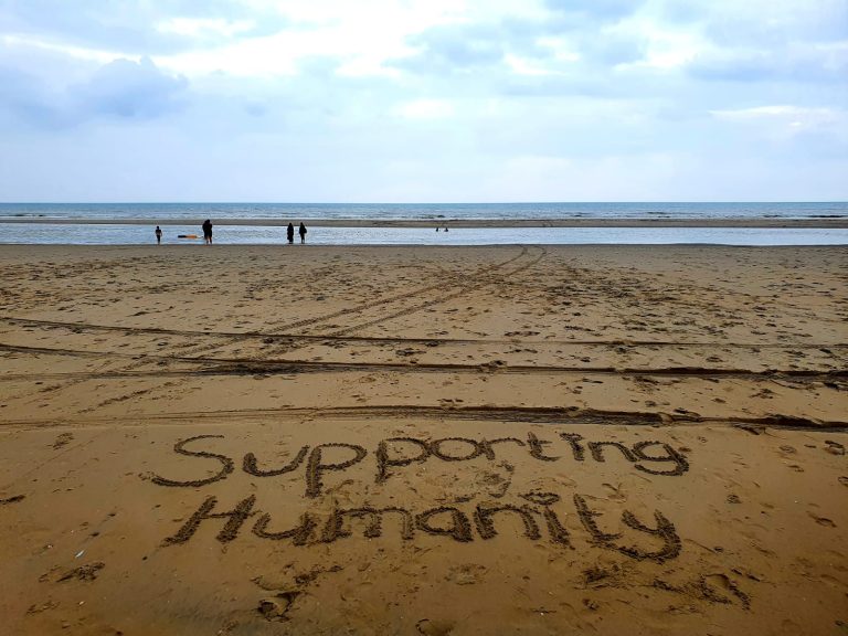 Beach Supporting Humanity