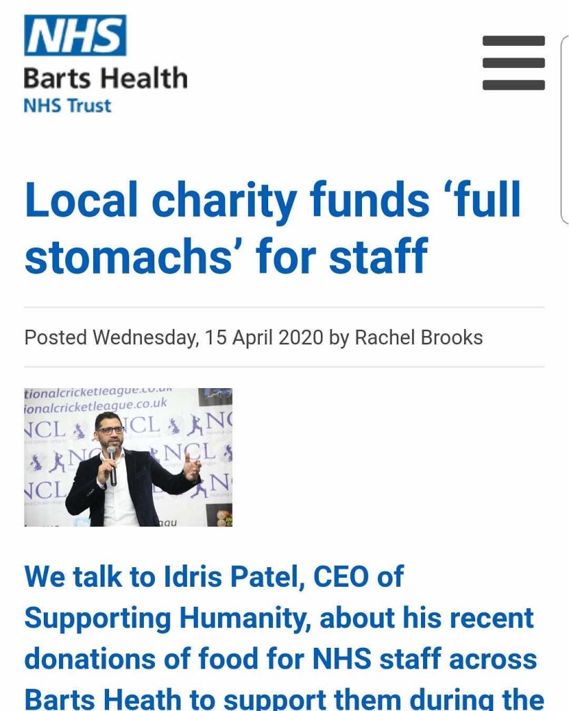 Covid Meal Delivery Hospital